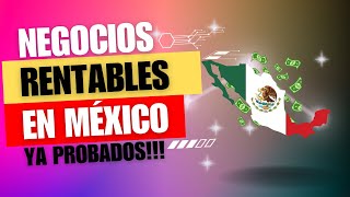 Negocios Rentables en México Con Poca Inversión 2024 [upl. by Annaoi]