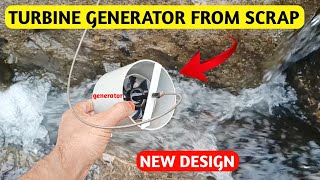 Making hydro turbine generator from scrap material  portable size hydro turbine generator [upl. by Terti]