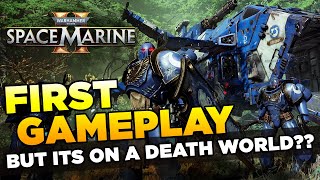 SPACE MARINE 2  DEATH WORLD INFILTRATION  FIRST GAMEPLAY 4K  Warhammer 40000 [upl. by Converse]