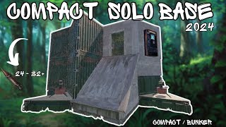 COMPACT amp COZY Solo BUNKER 24 Rockets Guide  Rust Base Design [upl. by Savory605]