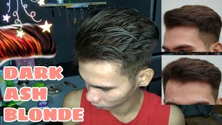 DARK ASH BLONDE HAIR COLOR FOR MEN BUDGET PERO SULIT [upl. by Cleave]