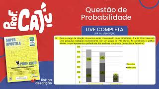 UFSC 2023 2104 📒 PROBABILIDADE Para o cargo da direção da escola estão concorrendo duas [upl. by Enitsej]