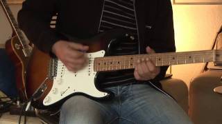 JV Squier Stratocaster with Fender Vibrolux plus Brunetti Mercury Box Part 1 [upl. by Ecirehc771]