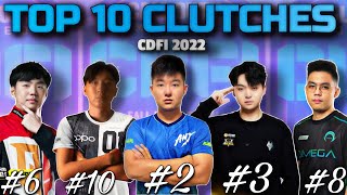 TOP 10 SND CLUTCHES IN CDFI 2022 [upl. by Ecirtak]