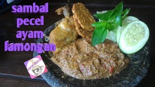 sambal pecel ayam lamongan  sambal pecel lele [upl. by Mozza]