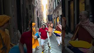 Harinama in Savona Italy [upl. by Nylad]