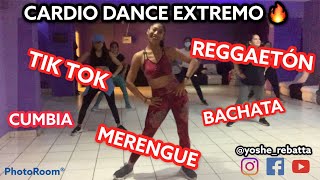 PIERDE PESO BAILANDO  CARDIO DANCE EXTREMO NONSTOP DANCE CLASS 🔥 [upl. by Ednargel]