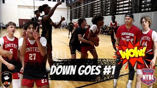 DOWN GOES 1 2027 Team Teague Loses a close one to Nebraska United at Jr Peach Jam [upl. by Maible]