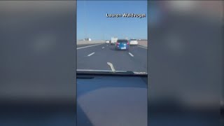 Arizona couple spots a rattlesnake on their windshield [upl. by Past]