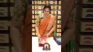 Mangalagiri Pattu Saree in Ikkath Weaving Style Collection  Chillapallis Vashini Silks [upl. by Ebby676]