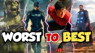 Box office collections of MCU MOVIES  Worst to Best [upl. by Lalib]