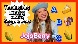 Toddler learning Thanksgiving Songs  ABC’s  learn about Thanksgiving for kids  English  Spanish [upl. by Tselec]