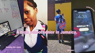 A realistic day of a high school senior in Jamaica school vlog very busy daybeing productive [upl. by Ji]