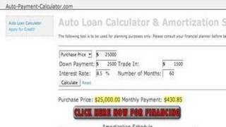 Auto Payment Calculator  Amortization Schedule [upl. by Nikki566]