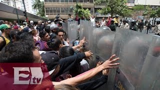 Protestas en Venezuela por escasez de alimentos  Ricardo Salas [upl. by Ahsirtak]