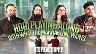 BTS quotHobi playing along with whatever maknae line wantsquot Reaction  Big Bro Vibes 😂  Couples React [upl. by Prudence946]