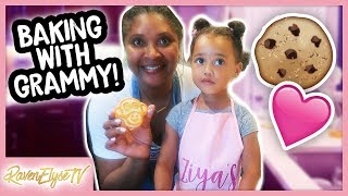 TwoYear Old Bakes Cookies Ziya amp Grammy Vlog [upl. by Stilu722]