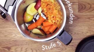 Monsieur Cuisine édition plus Rezeptvideo MöhrenApfelRohkost [upl. by True13]