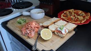 fresh baked salmon sandwich [upl. by Anitsuj350]