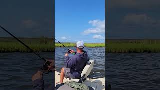 Pamlico Sound Back to Back Drum ACTION fishing basslake flounder pamlicoriver redfish [upl. by Yeclehc]