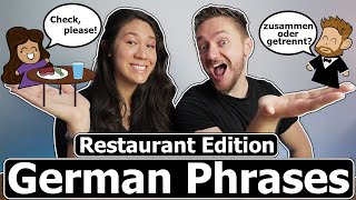 5 German Phrases to Use in a Restaurant Ordering Food Paying the Bill [upl. by Nywde712]