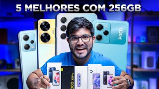 5 Smartphones com Ã“TIMO PREÃ‡O que possuem 256GB para voce COMPRAR em 2023 meio do ano [upl. by Eada]