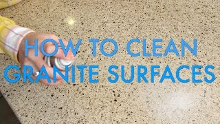 How to Clean Granite and other Stone Surfaces  Rock Doctor Granite Cleaner Polish and Sealer [upl. by Adnih]