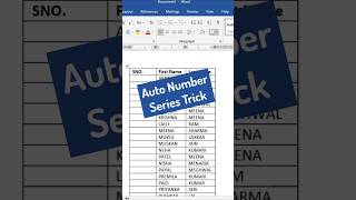 MS Word How to create an Auto Number Series effortlessly 💡 [upl. by Aillicirp]