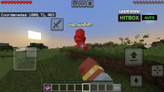 Autoclick MCPE  Minecraft MOD MENU  Diagoldze Client Test [upl. by Donavon]