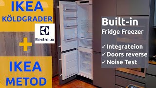 IKEA KÖLDGRADER Fridge Freezer builtin  IKEA METOD kitchen cabinet integrateion stepbystep guide [upl. by Gnaht]