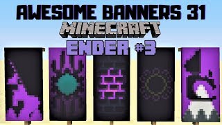 ✔ 5 AWESOME MINECRAFT BANNER DESIGNS WITH TUTORIAL 31 [upl. by Hetty]