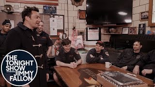 Jimmy Delivers Raos Meatballs to New York City Fire Department Engine 54 [upl. by Edy]