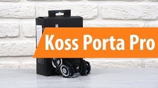 Распаковка Koss Porta Pro  Unboxing Koss Porta Pro [upl. by Loginov]