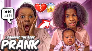 MAMA I DROPPED THE BABY PRANK TIERRA WAS SO UPSET 😱🤬😤KYLIE GETS IN TROUBLE😭😢🥵 [upl. by Kcirb]