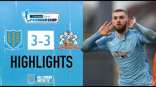 MATCH HIGHLIGHTS  Ballymena United 33 Glenavon  Danske Bank Premiership [upl. by Seidler32]