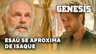 NOVELA GÊNESIS Esaú se aproxima de Isaque mas não perdoa o pai [upl. by Garlen]