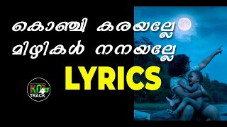 Konji Karayalle LYRICS Malayalam [upl. by Eunice]