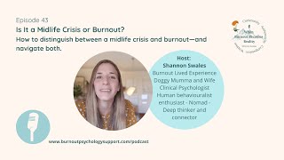 Is It a Midlife Crisis or Burnout How to Recognise and Navigate Both [upl. by Niala]