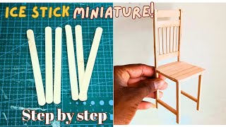 How To Make a Chair With Popsicle Stick  diy  Ice Cream Stick Chair Making [upl. by Maury312]