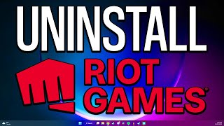 How to Uninstall Riot Games Client on Windows 1011 [upl. by Llenra]