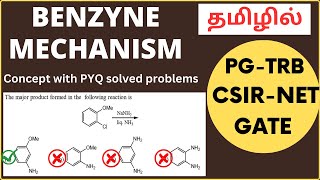 Benzyne mechanismBenzyneAryne intermediateAromatic Nucleophilic subexample for NETGATE [upl. by Mahgem]