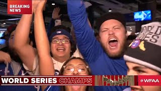 Fan compilation Watch Rangers fans from Texas and Arizona celebrate team winning 2023 World Series [upl. by Lili]