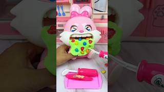 Satisfying With Unboxing Miniature Cute Pink Rabbit Set Toys Brushing Teeth ASMR Videos [upl. by Anattar348]