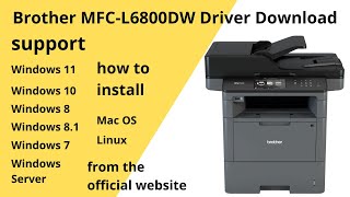 Brother MFCL6800DW Driver Download and Setup Windows 11 Windows 10Mac 13 Mac 12 Mac 11 [upl. by Hankins]