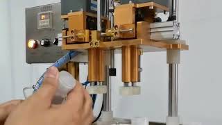 semi automatic screw capping machine [upl. by Namyaw582]