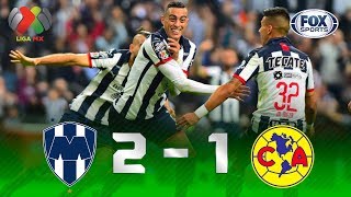 Monterrey  América 21  GOLES  Final Ida  Liga MX [upl. by Alemrac]