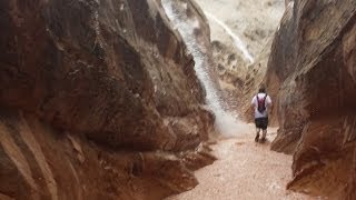 Flash Flood Caught on Camera Little Wild Horse Slot Canyon [upl. by Safoelc872]