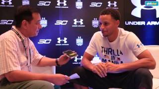 One on one with Warriors Steph Curry [upl. by Joselyn]