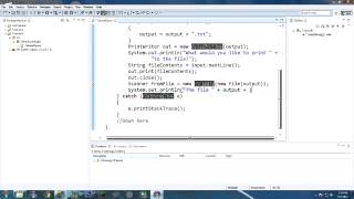 Java Tutorial 6 Hello IO [upl. by Motteo382]