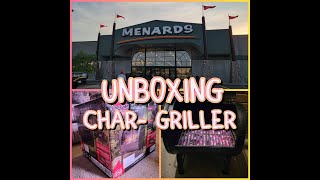 CharGriller Grills amp Smokers Unboxing and Review by TEAM GOODMAN Menards Griller unboxing [upl. by Gerick]